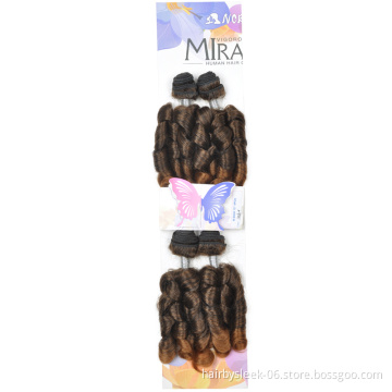 Rebecca fashion  braids 14 inches  loose deep wave synthetic  extension best selling human hair braided  Synthetic Braiding hair